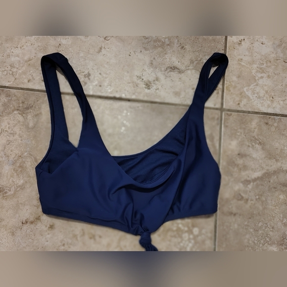Navy Blue Bikini Top Padded  Nwot - Picture 2 of 9